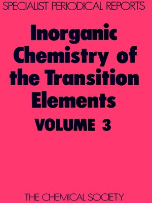 cover image of Inorganic Chemistry of the Transition Elements